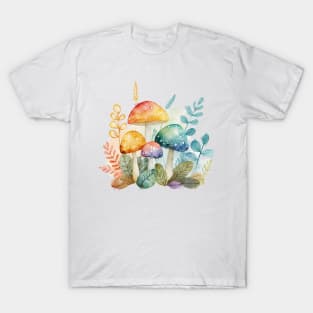 Watercolor Toadstools T-Shirt